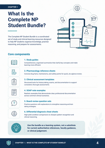 The Complete NP Student Bundle: A Study Guide for Nurse Practitioner Students